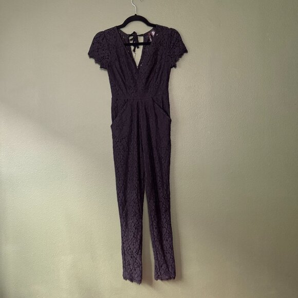 Fire Los Angeles Black Lace JumpsuitFire Los Angeles Black Lace Jumpsuit - Picture 2 of 4